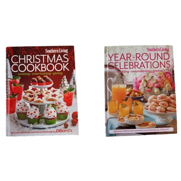 Double Feature Year-Round Celebration & Christmas Cookbook Hardcover Holiday - Picture 1 of 13